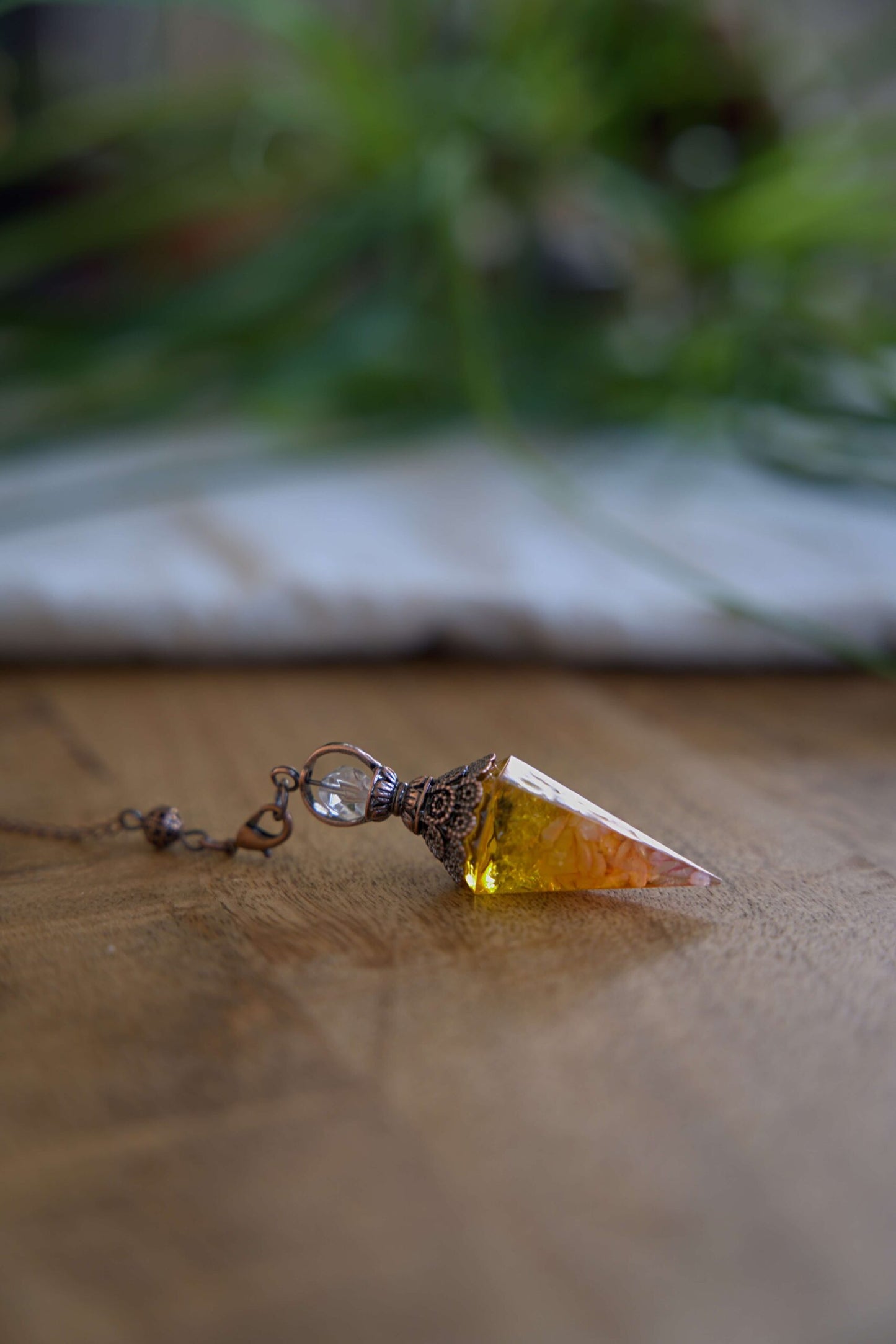 Gele kwarts Crown Pendel Pendels