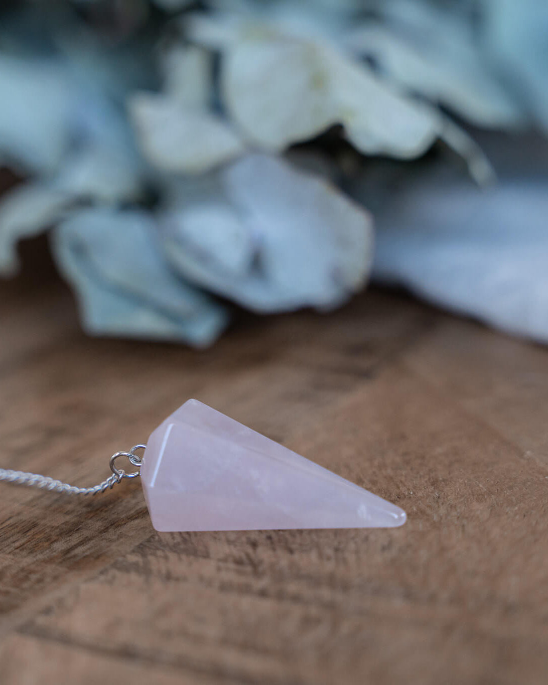 Rozenkwarts Diamond pendel Pendels