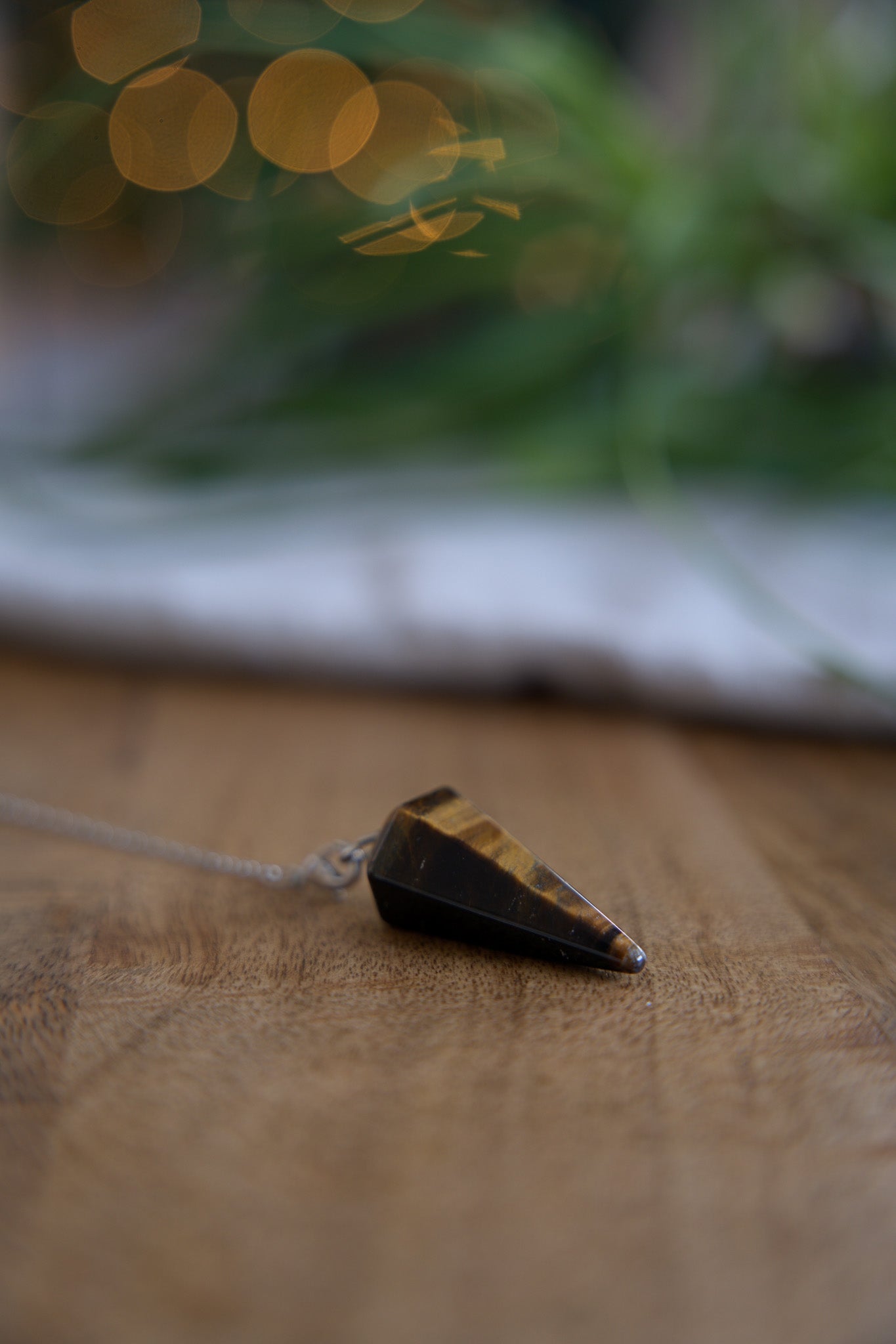 Tijgeroog Diamant Pendel Pendels