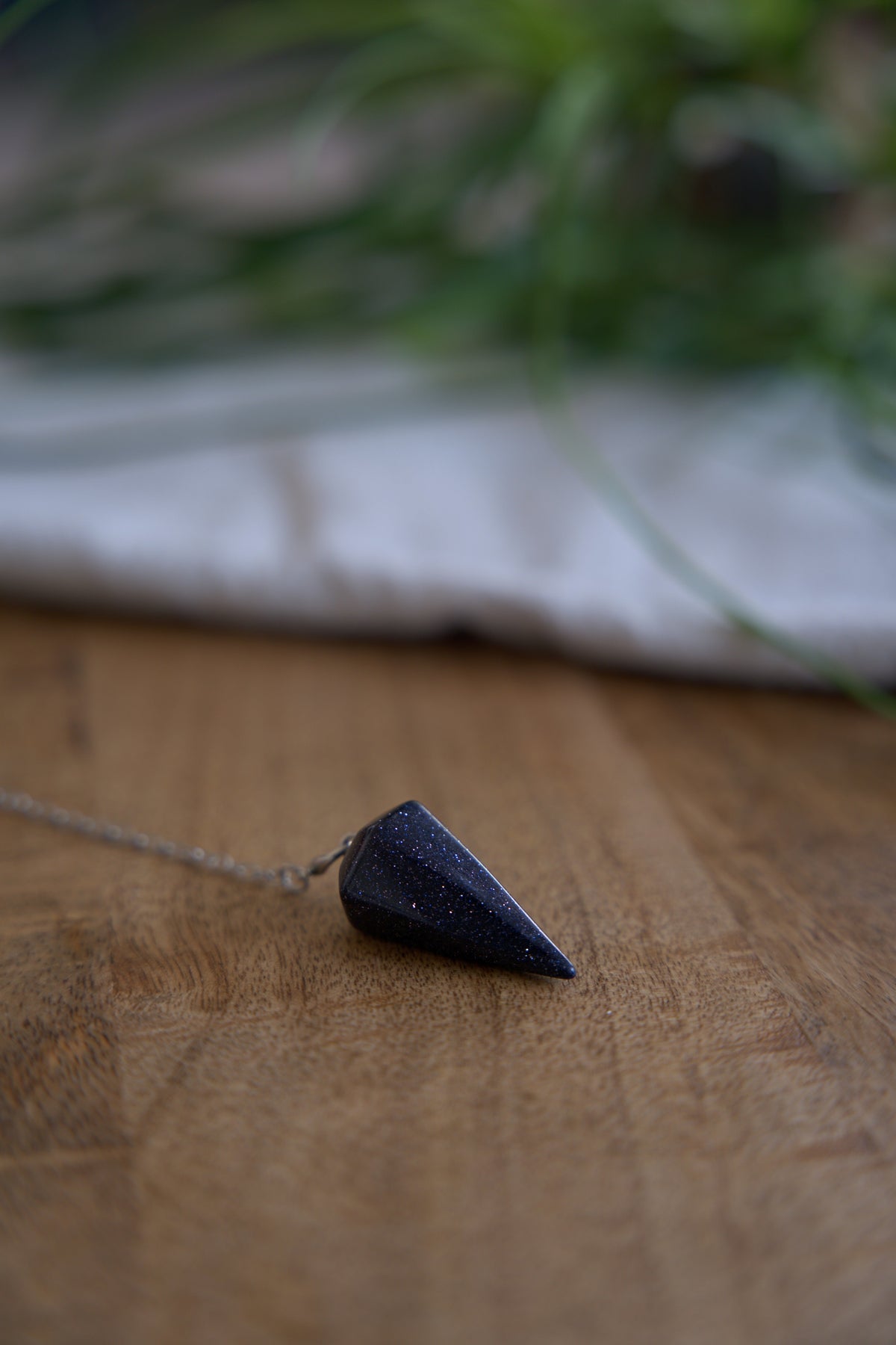 Blauwe zandsteen pendel diamant Pendels
