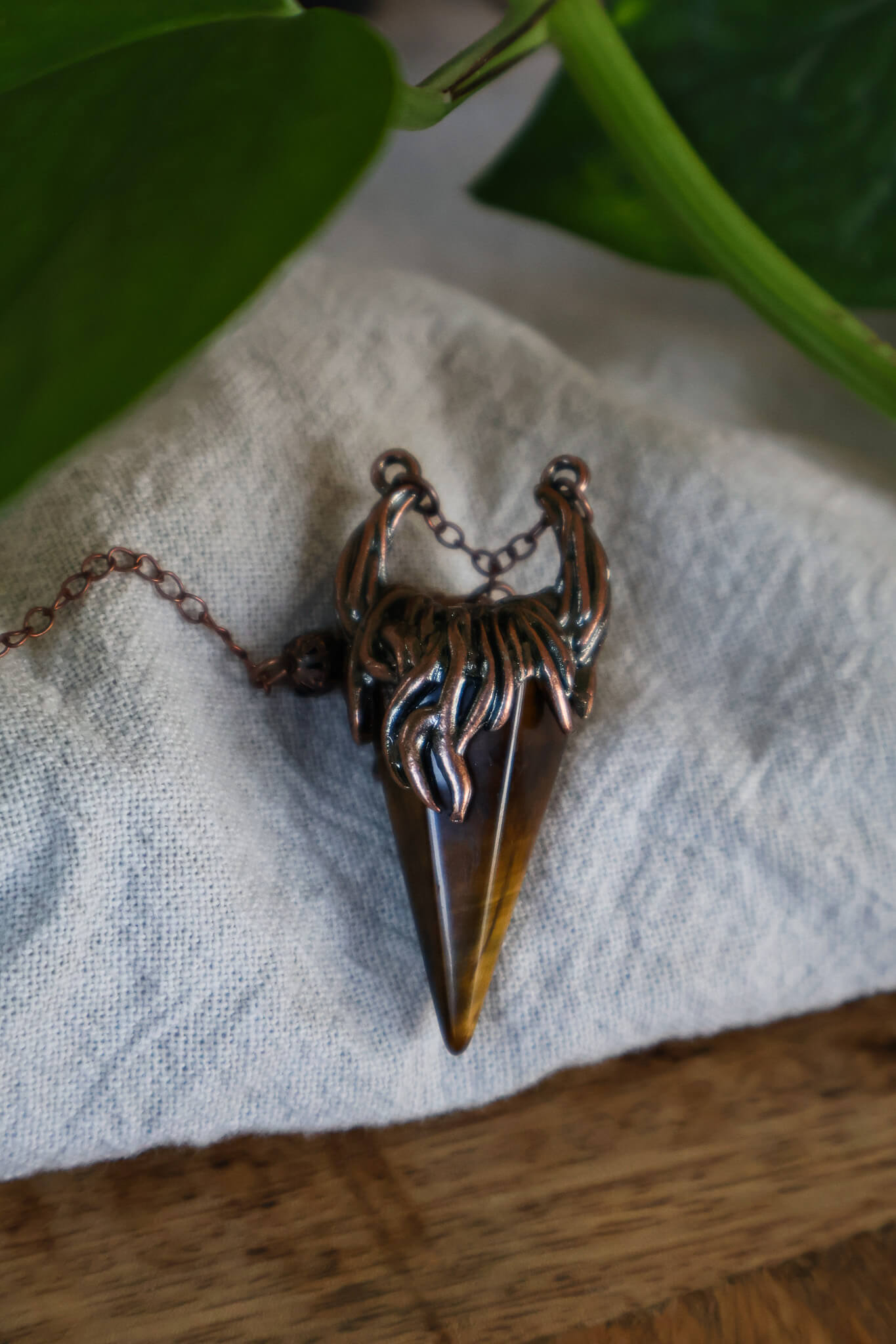 Tijgeroog Horn Pendel Pendels