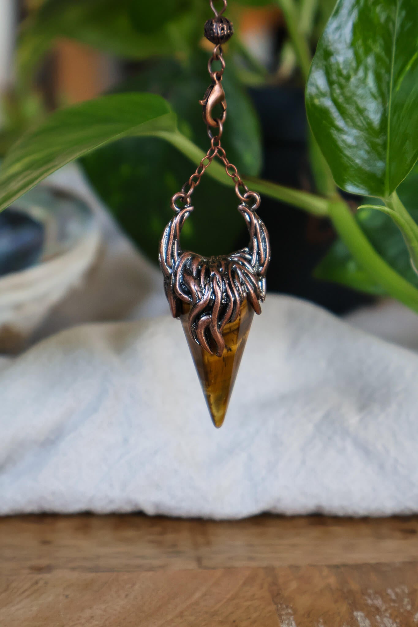 Tijgeroog Horn Pendel Pendels